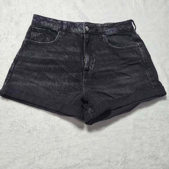PacSun Pants - PACSUN Womens Black Denim High Waist‎ Mom Shorts 28 Casual Summer